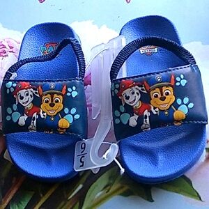 PAW PATROL TODDLER STRETCH STRAP SANDALS SIZE 5/6